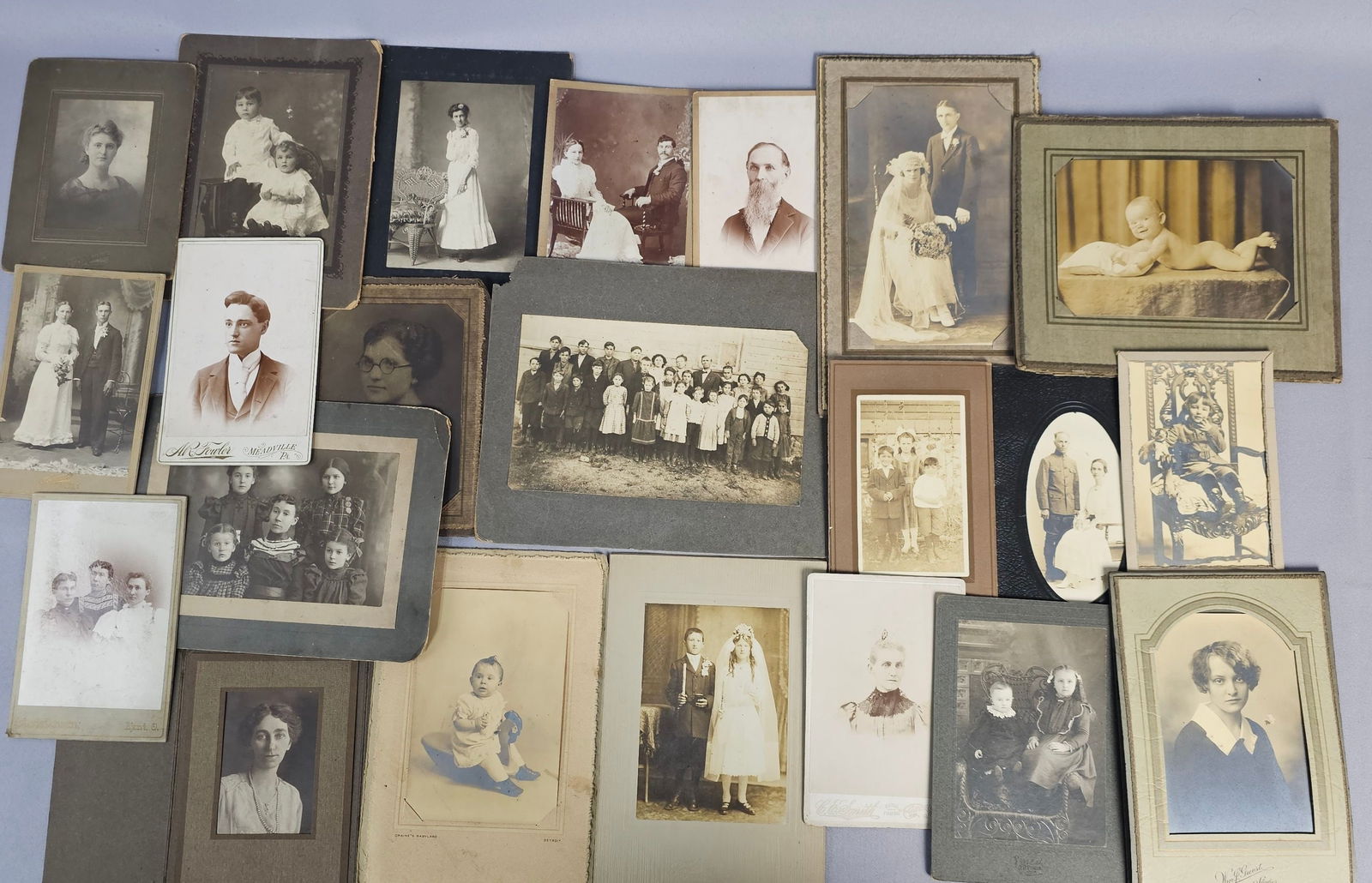 A Collection of Vintage Photographic Portraits and Group Shots, c. 1890s-1950s (1 of 7)