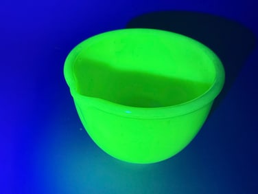 A Jeanette Glass Co. Jadite Uranium Glass Mixing Bowl