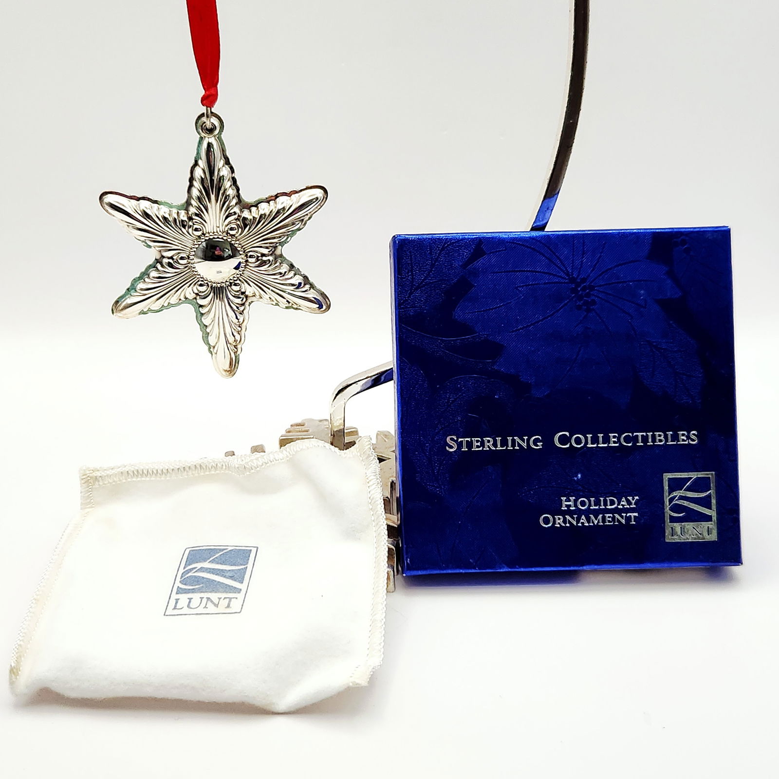 Lunt 2000 Sterling Silver Six-Point Star Holiday Ornament 22.1 Grams (1 of 4)