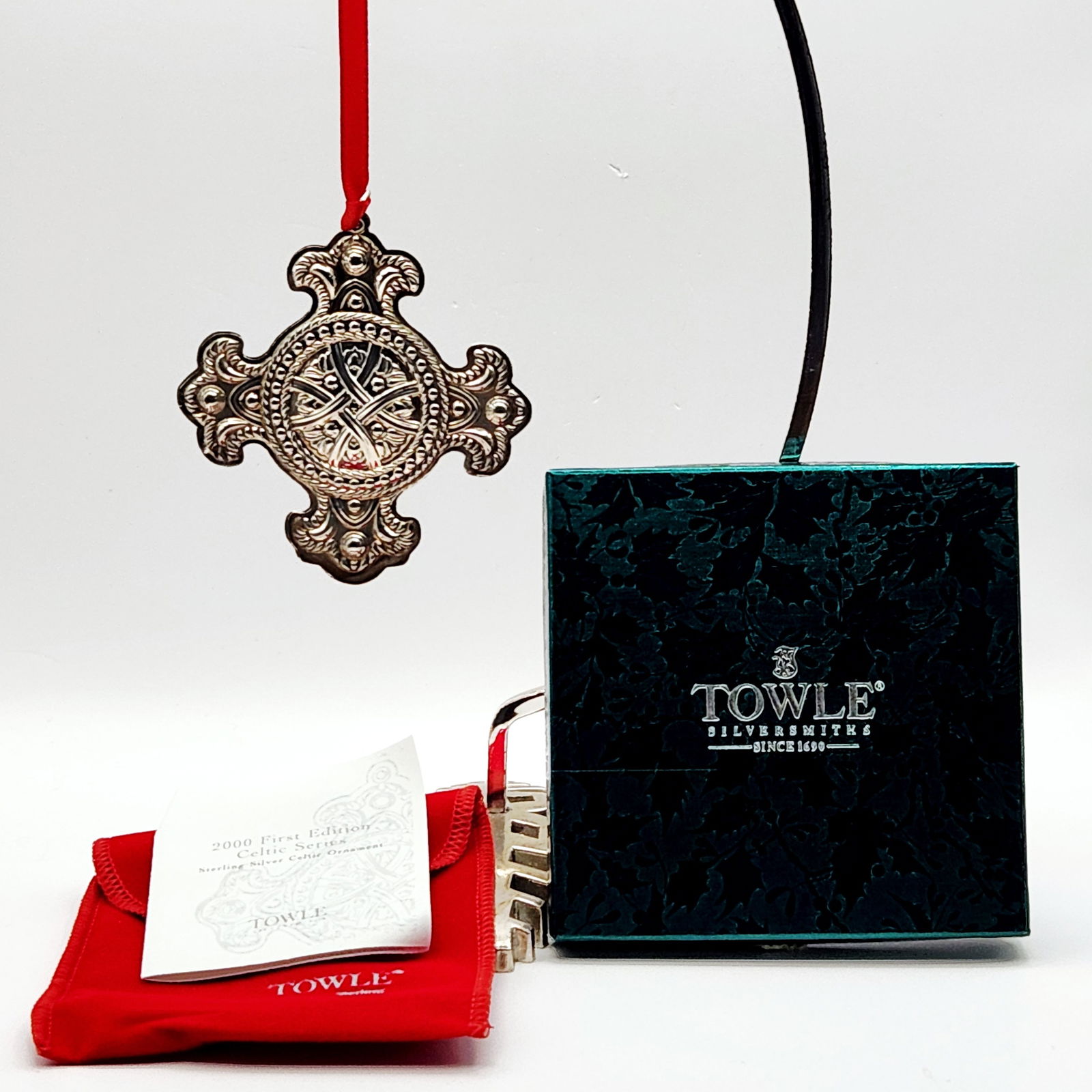 2000 Towle Sterling Silver Celtic Cross Ornament 18.9 Grams (1 of 4)