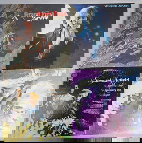 Four Vintage Rock and Folk-Rock Vinyl LPs