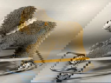 Vintage Steiff Ride-On Rocking and Rolling Bear