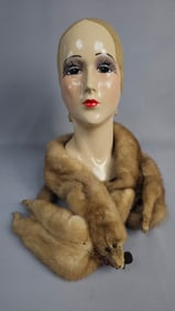 A Vintage Natural Pastel Mink Fur Stole