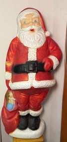 Vintage Empire Plastic Santa Claus Blow Mold Figure 58 inches Tall