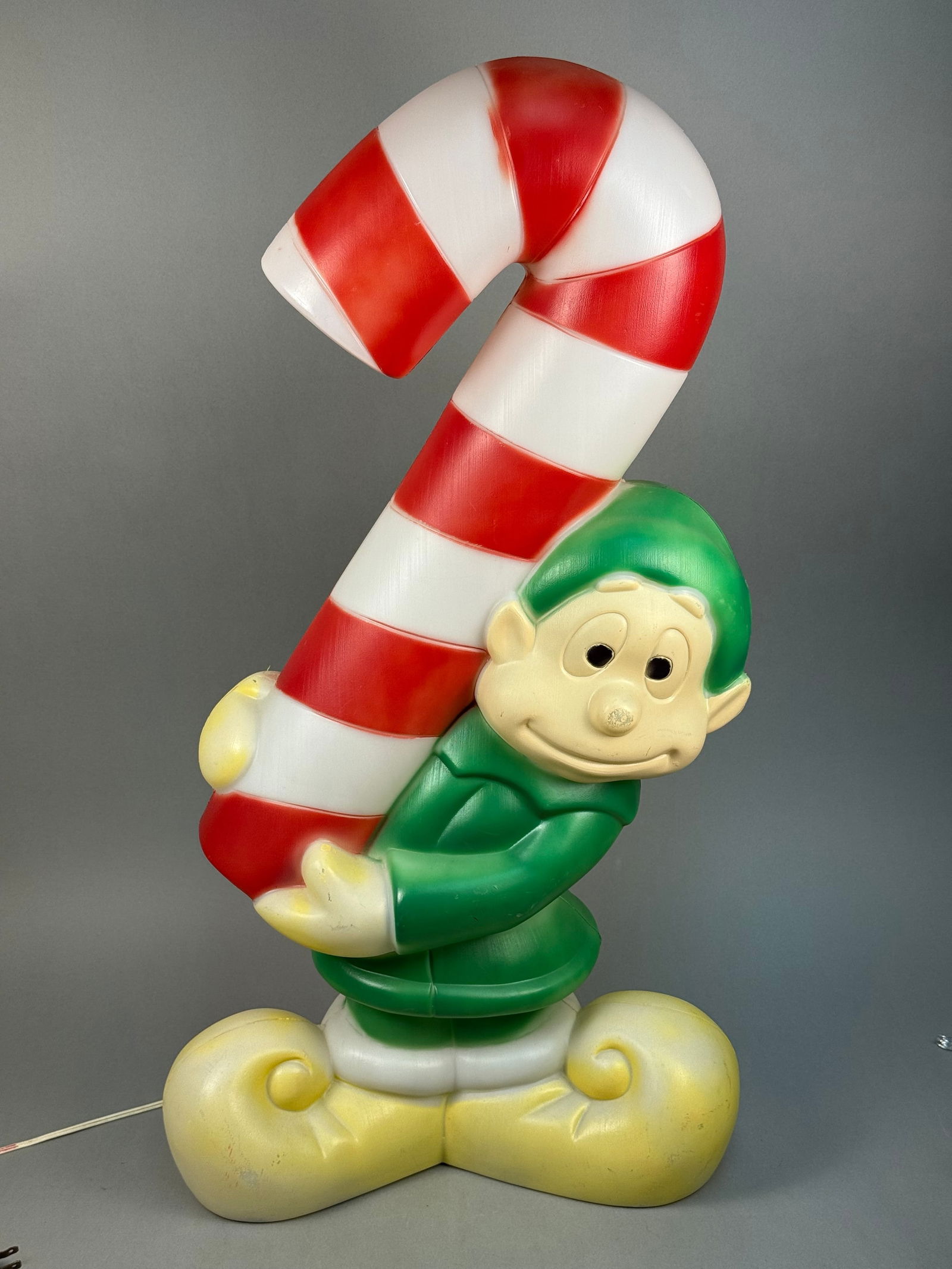 Vintage Empire Lighted Blow Mold 32" Elf with Candy Cane (1 of 6)