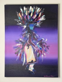 Pablo Antonio Milan, Abstract Expressionist Painting of a Figure