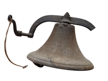 Antique Cast Iron Farm or School Bell