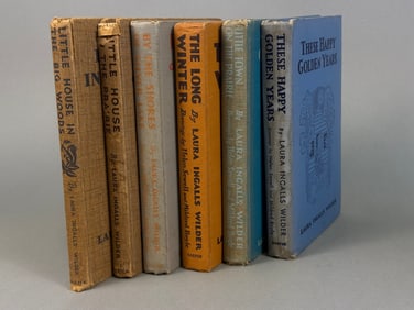 A Collection of Seven Laura Ingalls Wilder  1st ed Little House Books