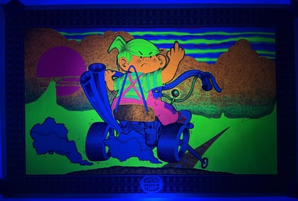 Gawdawful Graphics 'Highway Child' Blacklight Poster, R. Pagnow, 1970 Dennis The Menace