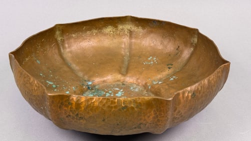 Vintage Hand-Hammered Copper Bowl