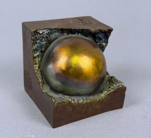 A Modernist Abstract Bronze Sculpture