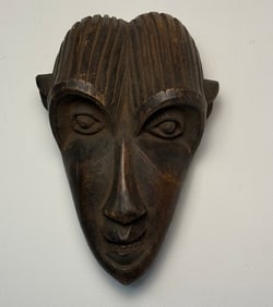 A Carved Wood African Tribal Mask
