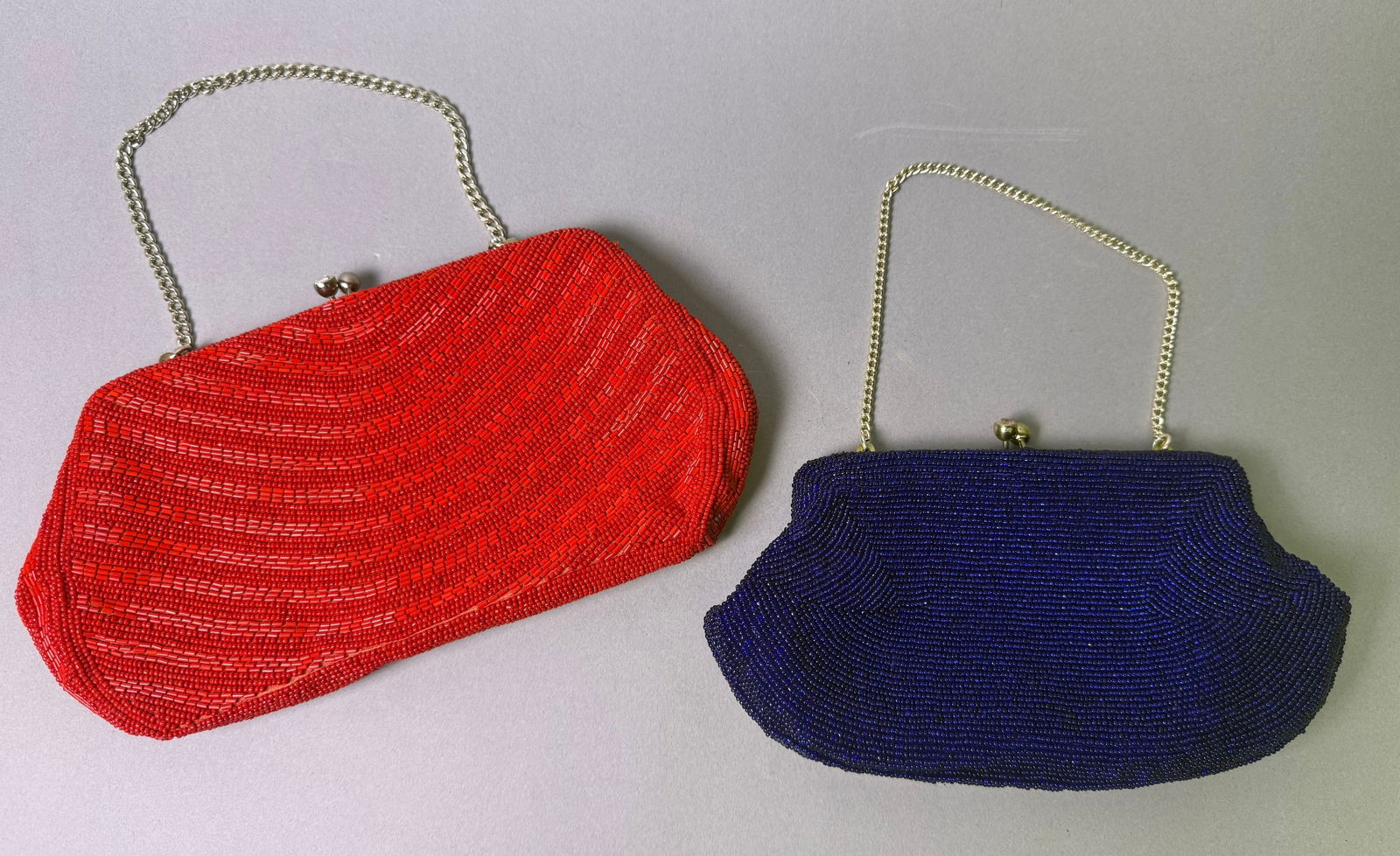 A Pair of Mid-20th Century Japanese Beaded Evening Bags (1 of 5)