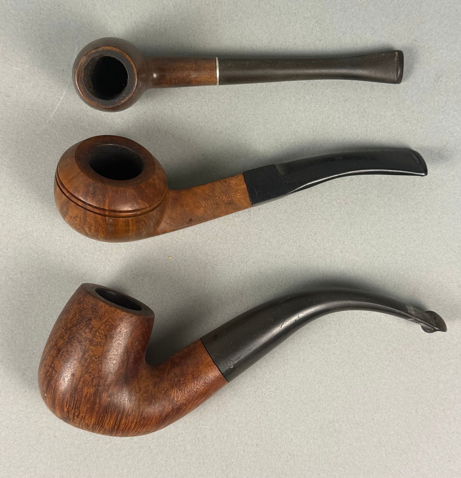 A Group of Three Estate Briar Tobacco Pipes (1 of 7)