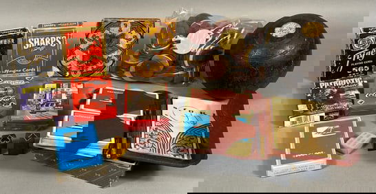 A Collection of Vintage Games and Accessories, including an Early 20th-Century M'Loughlin Bros.