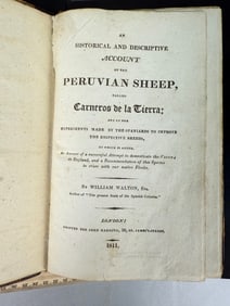An Historical and Descriptive Account of the Peruvian Sheep, Called Carneros de la Tierra, by