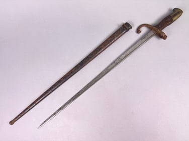 French M1874 Gras Bayonet, Manufacture de St. Etienne, August 1878
