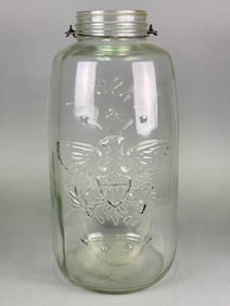 A Mason's Patent Nov 30th 1858 Star Eagle Glass Jar