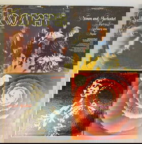 A Collection of Vintage 1960s-1970s Vinyl LP Records, including Stevie Wonder's 'Songs in the Key of