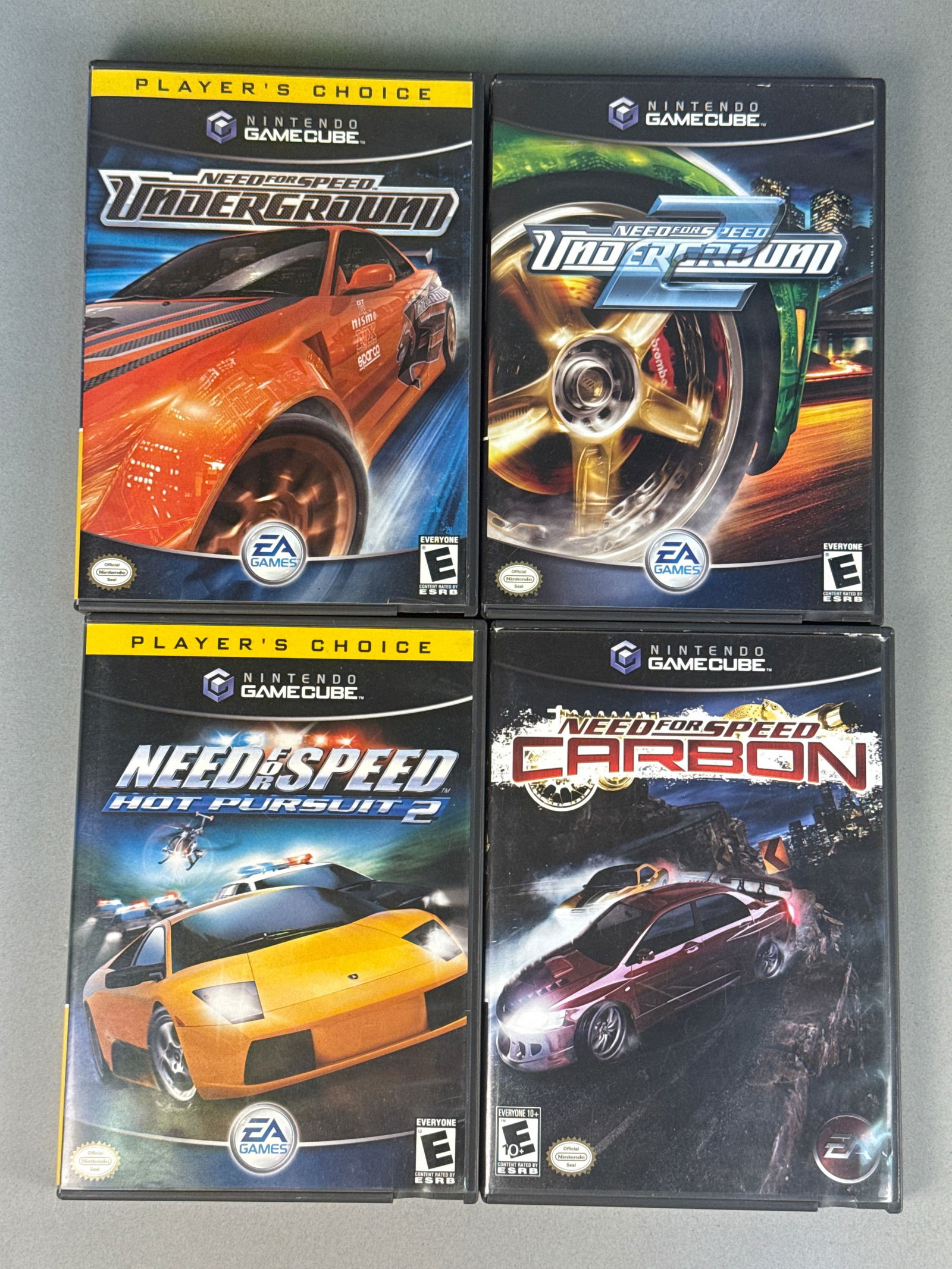 A Collection of Four Nintendo GameCube Need for Speed Video Games (1 of 9)