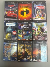 Nine Nintendo GameCube Games