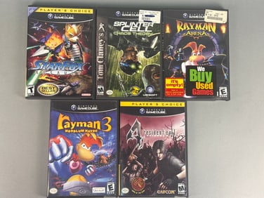 A Group of Five Nintendo GameCube Video Games, Early 2000s