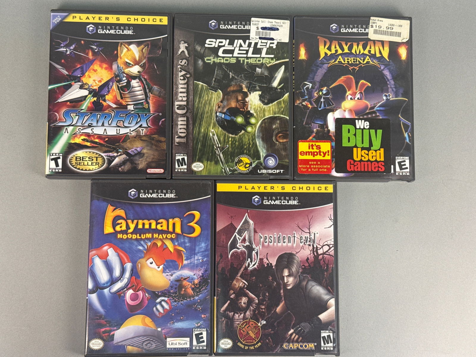 A Group of Five Nintendo GameCube Video Games, Early 2000s (1 of 10)