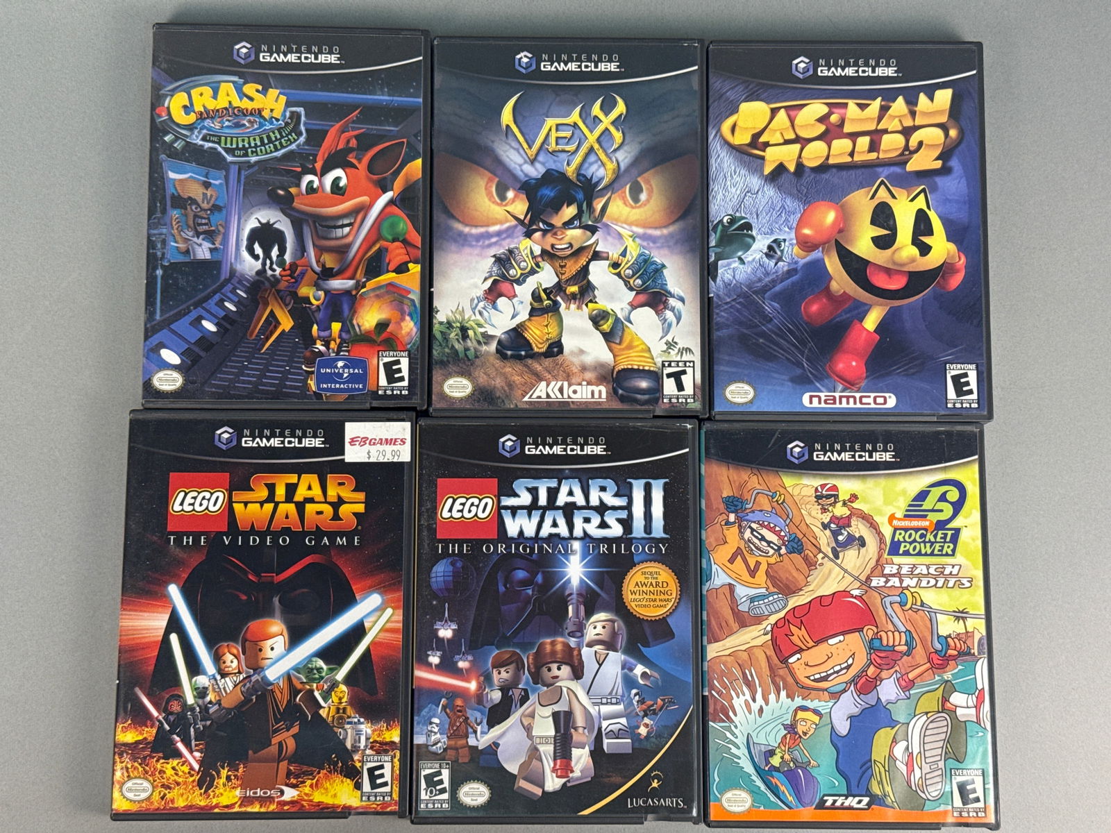 A Collection of Six Nintendo GameCube Video Games, featuring LEGO Star Wars: The Video Game and LEGO (1 of 9)
