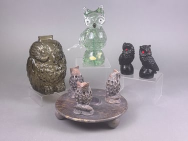 A Collection of Owl-Themed Decorative Items
