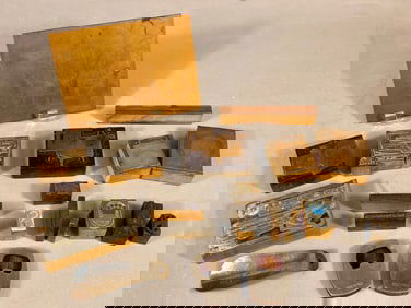 A Collection of Vintage Letterpress Printing Blocks, a Copper Intaglio Plate, and Related Ephemera