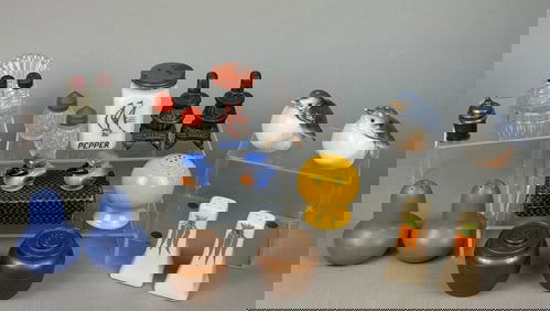 A Collection of Vintage Salt and Pepper Shakers