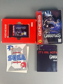 Gargoyles Sega Genesis Video Game, 1995, Complete In Box (CIB)