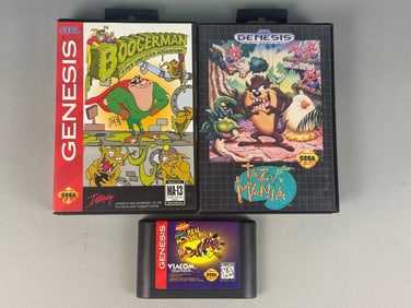 Three Sega Genesis Video Games, including Boogerman: A Pick and Flick Adventure