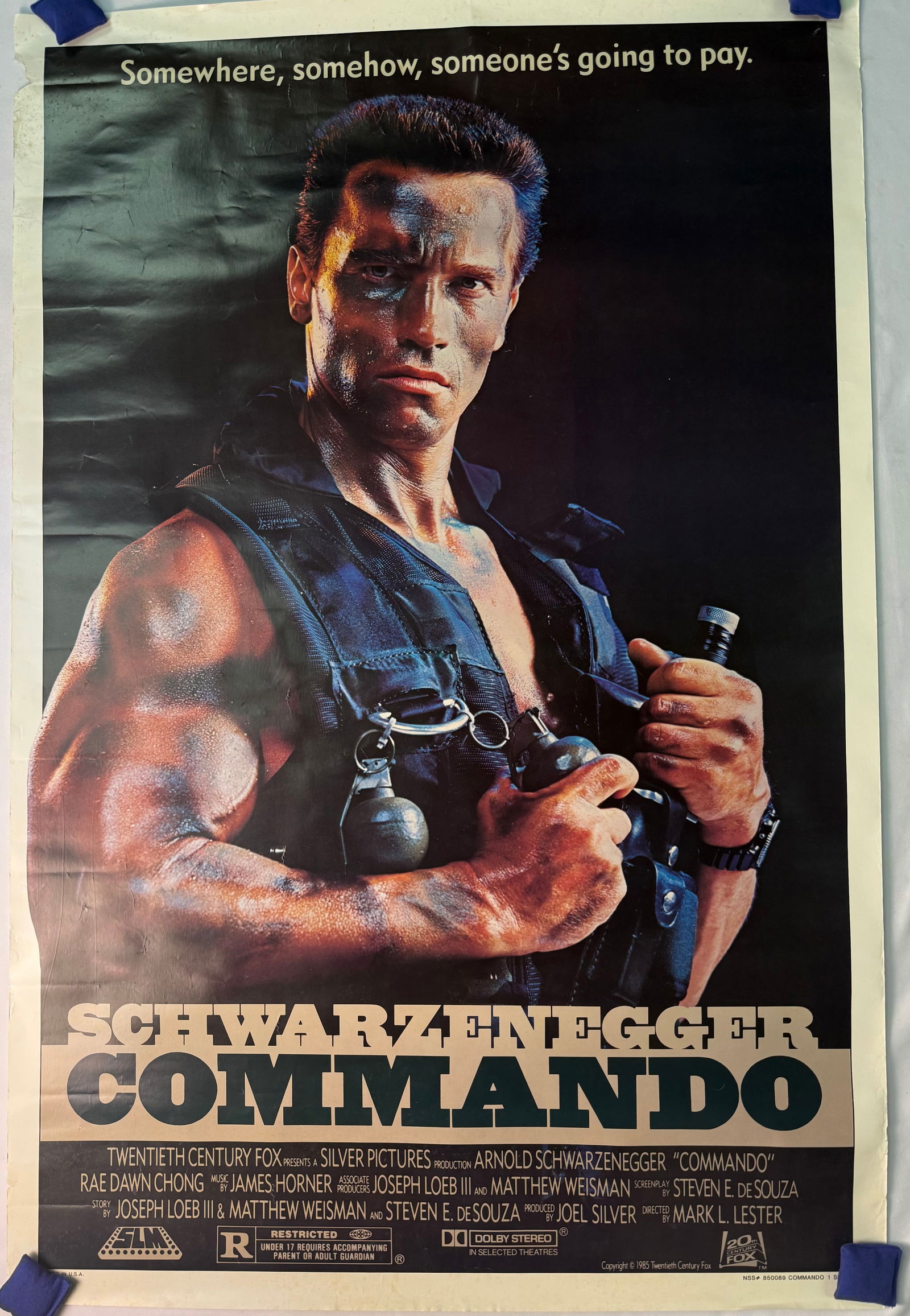 Original Commando (1985) One-Sheet Movie Poster (1 of 8)