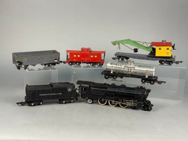 A Group of American Flyer S Gauge Prewar Toy Train Components