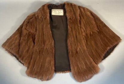A Vintage Herpolsheimer's Mink Fur Capelet