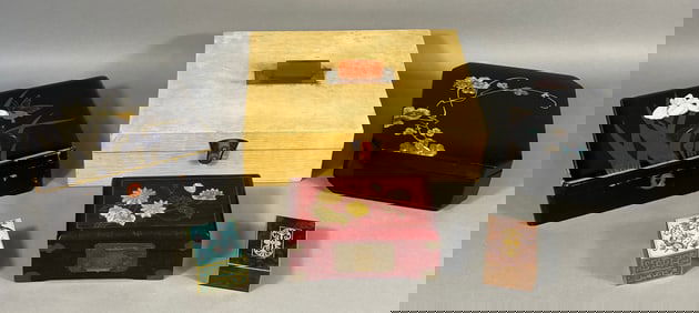 A Collection of Six Assorted Decorative Boxes