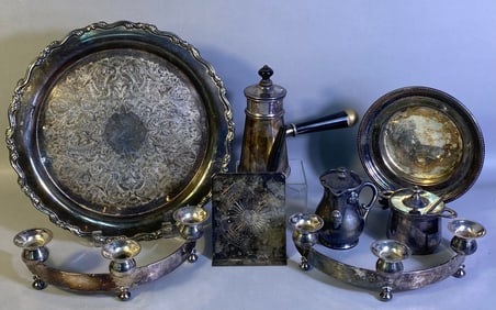 A Group of Assorted Silver-Plated Metalware