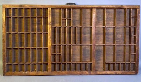 Hamilton Wooden Printers Drawer Letterpress Tray, Union Made