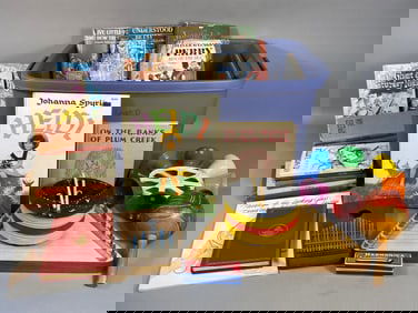 A Collection of Children's Books and Musical Instruments