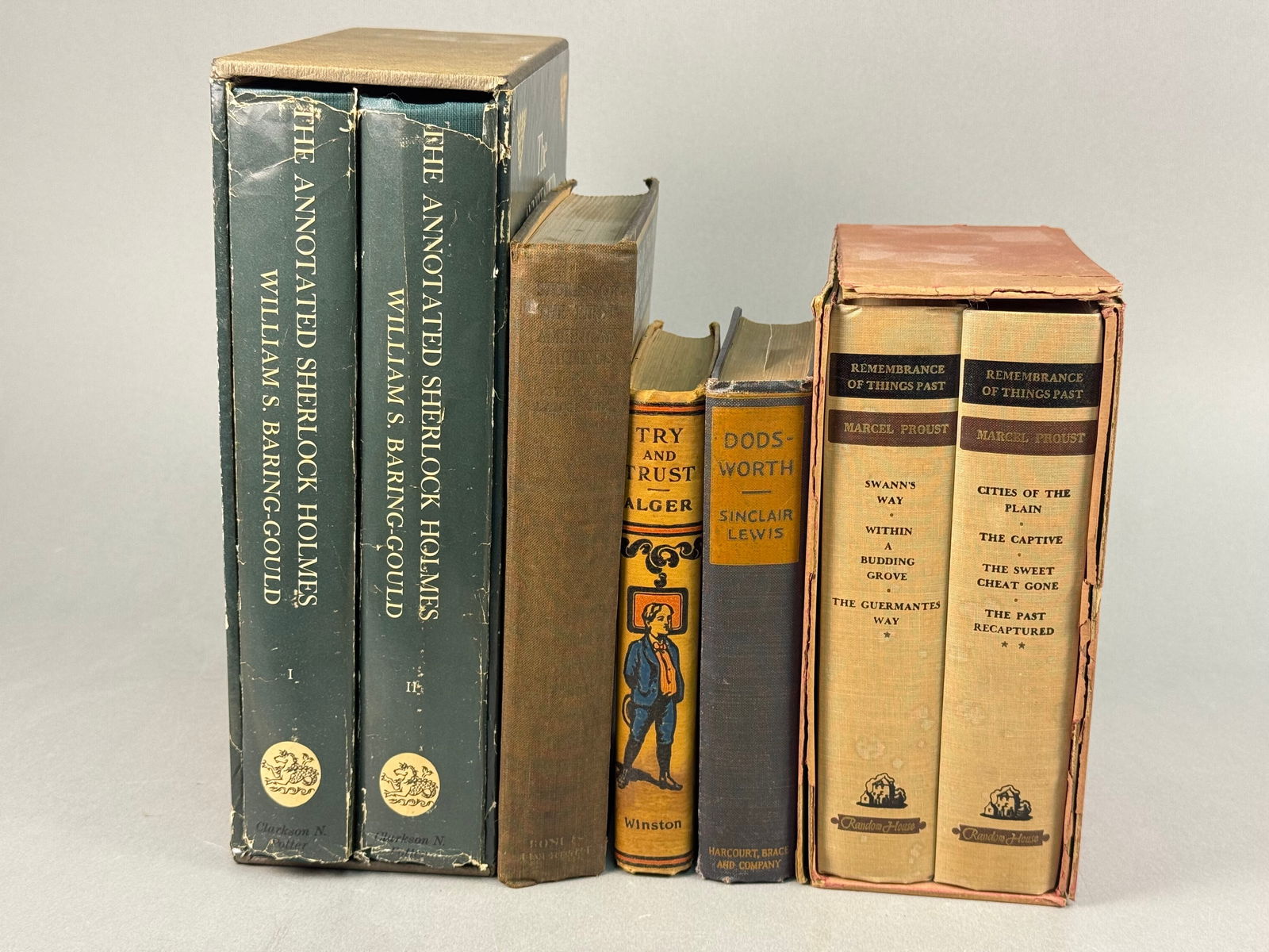 A Collection of Seven Books, including The Annotated Sherlock Holmes, Marcel Proust, and Horatio (1 of 12)