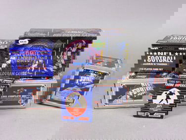 A Collection of Upper Deck Comic Ball Looney Tunes and Vintage NFL Football Trading Card Sets