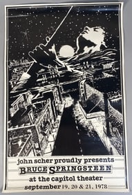 Original 1978 Bruce Springsteen Capitol Theater Concert Poster