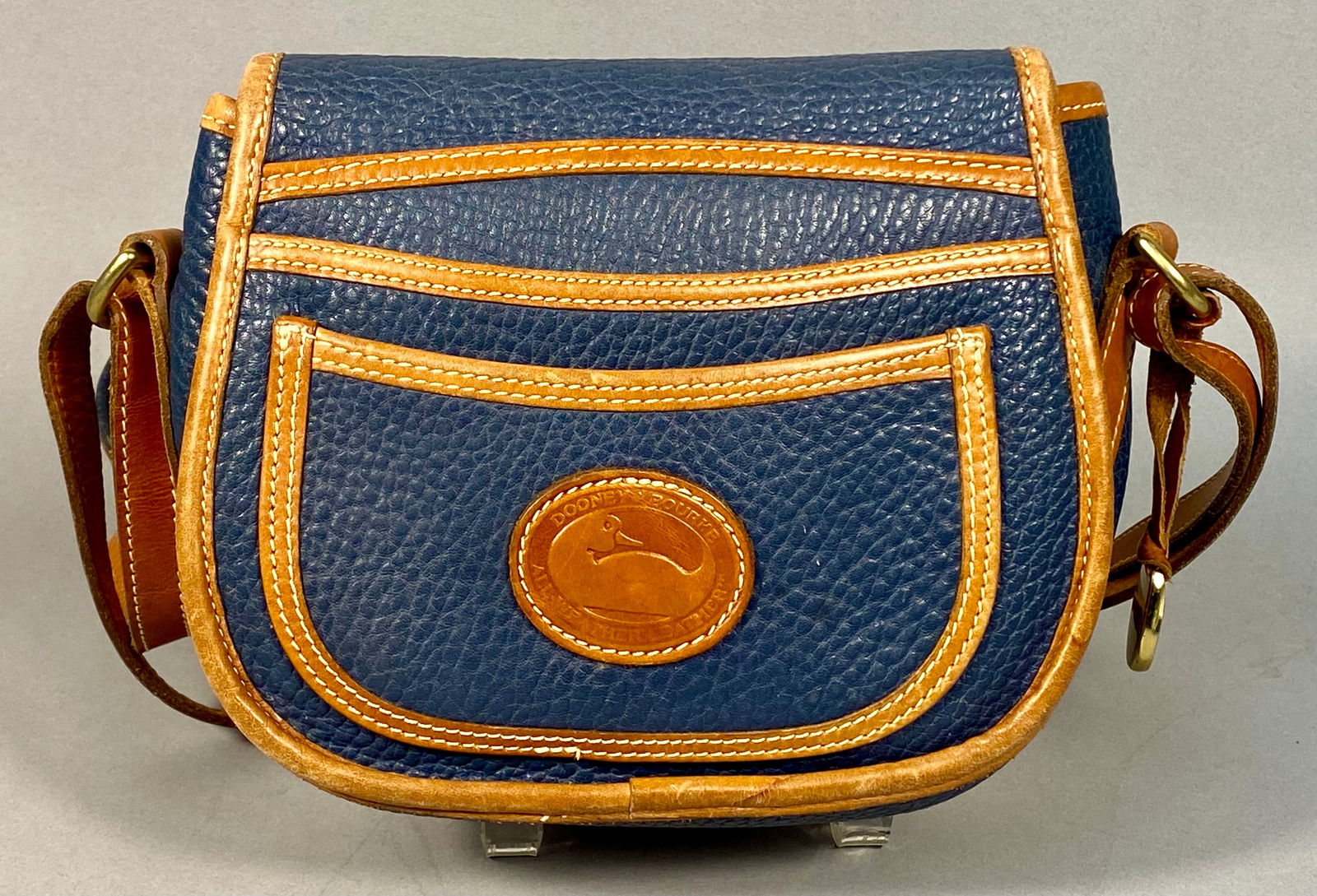 Dooney & Bourke All Weather Leather Navy Blue Duck Bag (1 of 8)