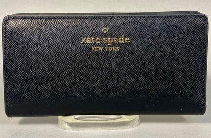 Kate Spade New York Staci Large Slim Bifold Wallet, Black
