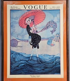 Helen Dryden (1882-1972) for Vogue, 'Hot Weather Fashions Number,' July 1, 1919 Lithographic Print