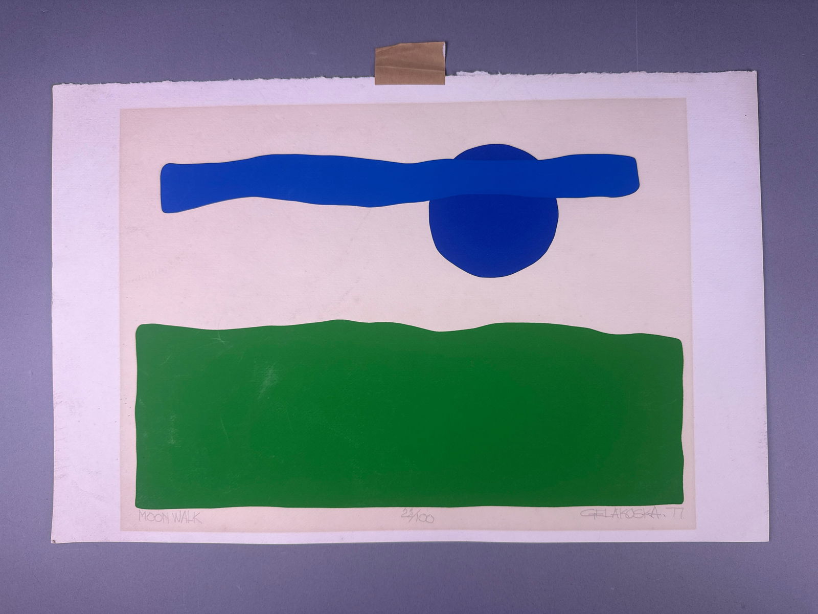 G. Lakoska, 'Moon Walk', Serigraph, dated 1977 (1 of 5)