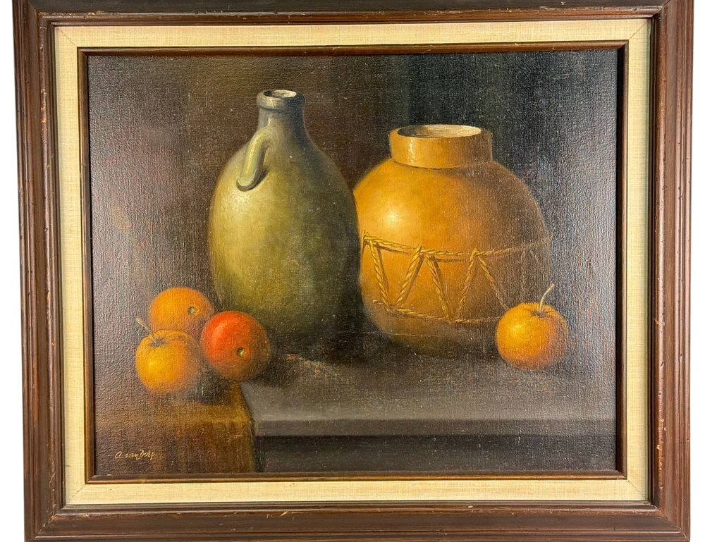 VAN DORP, Still Life, Original Oil Painting (1 of 6)