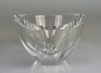 Orrefors 'Mirror' Crystal Bowl by Erika Lagerbielke, Sweden