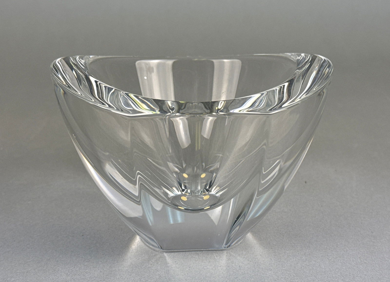 Orrefors 'Mirror' Crystal Bowl by Erika Lagerbielke, Sweden (1 of 5)